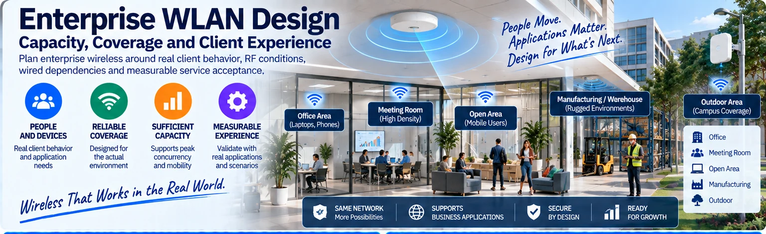 Enterprise WLAN Design: Capacity, Coverage and Client Experience