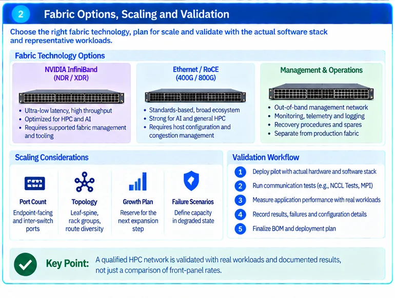 Engineering illustration 2 — HPC Networking Solutions: From Job Communication to a Qualified Fabric
