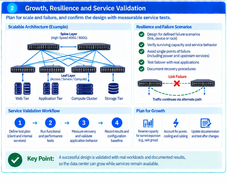 Engineering illustration 2 — Internet Data Center Networking: Separate Edge, Service and Compute Responsibilities
