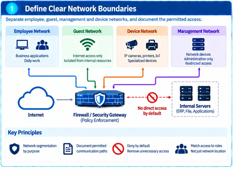 Engineering illustration 1 — Small-Business Network Security: A Maintainable Set of Controls
