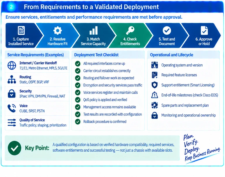 Engineering illustration 2 — ASR and ISR Selection Checklist: Chassis, Modules, Services and Entitlements