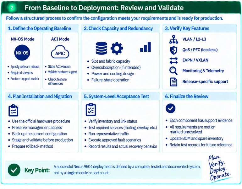 Engineering illustration 2 — Nexus 9504 Configuration Review: Complete the System Before Deployment