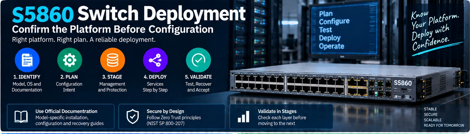 S5860 Switch Deployment: Confirm the Platform Before Configuration