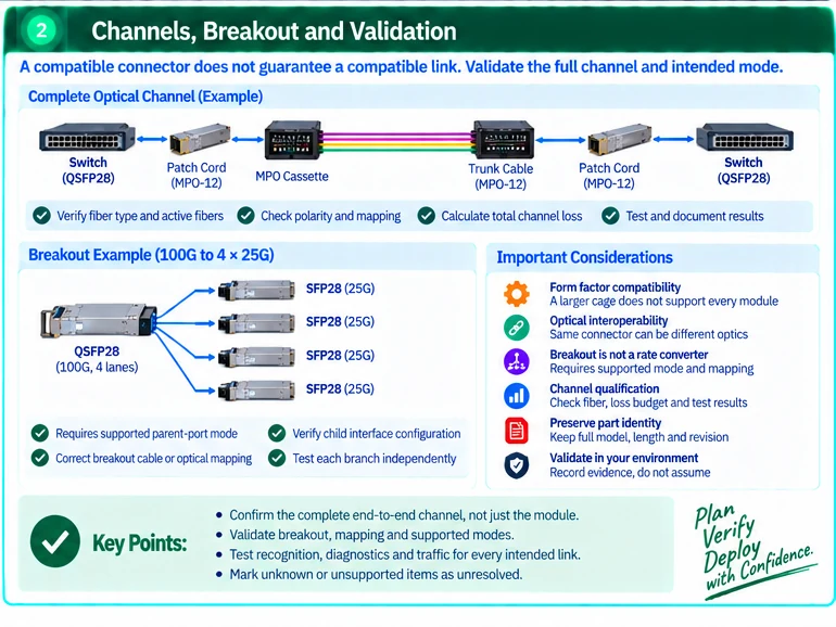Engineering illustration 2 — SFP+, QSFP28 and QSFP-DD Selection: Form Factor Is Only the First Filter
