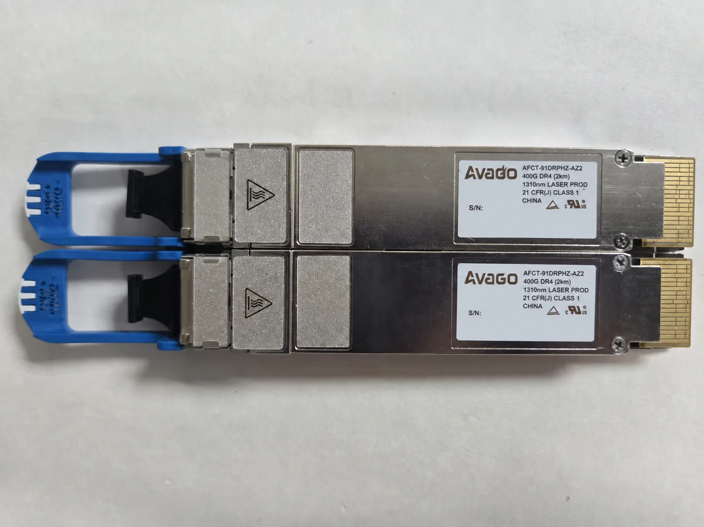 Avago AFCT-91DRPHZ-AZ2 400G QSFP-DD DR4 Optical Transceiver (Used) - Image 1