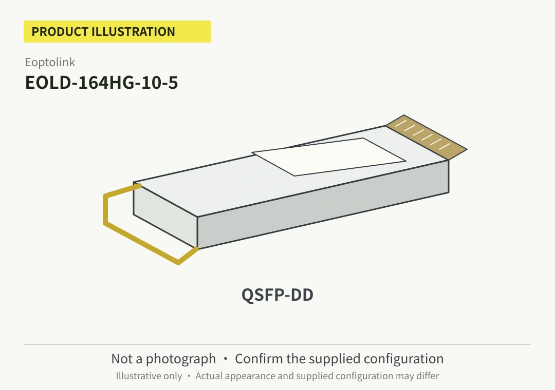 Eoptolink EOLD-164HG-10-5 400G QSFP-DD LR4 Optical Transceiver (Used) - Image 1