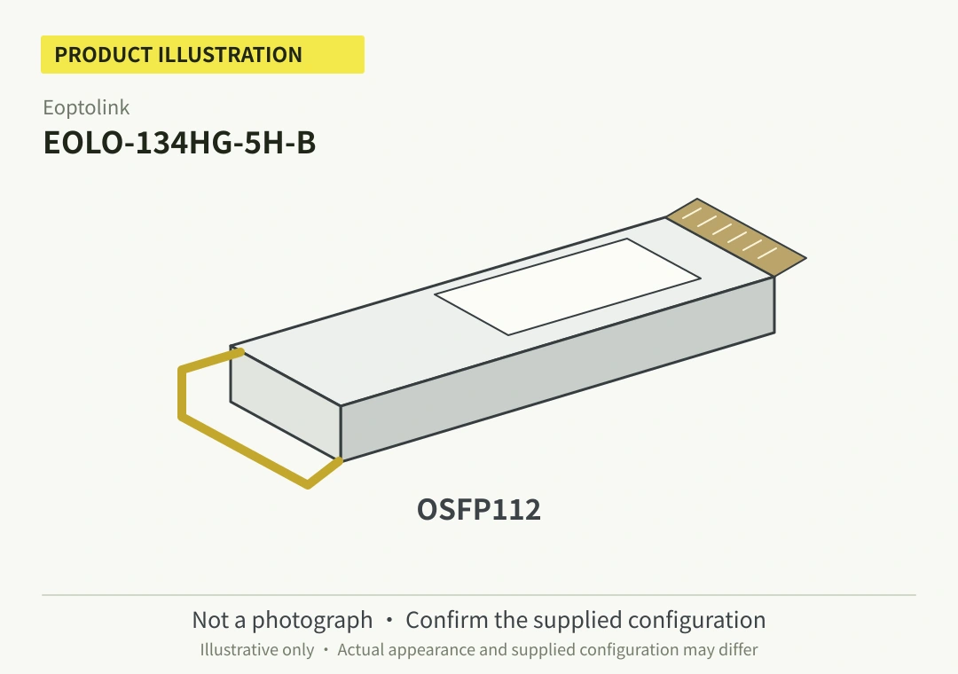 Eoptolink EOLO-134HG-5H-B 400G OSFP112 DR4 Optical Transceiver (Used) - Image 1