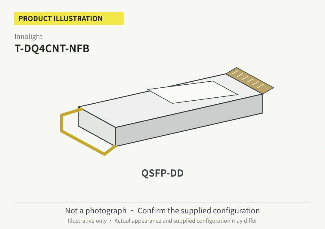 Innolight T-DQ4CNT-NFB 400G QSFP-DD FR4 Optical Transceiver (New) - Image 1