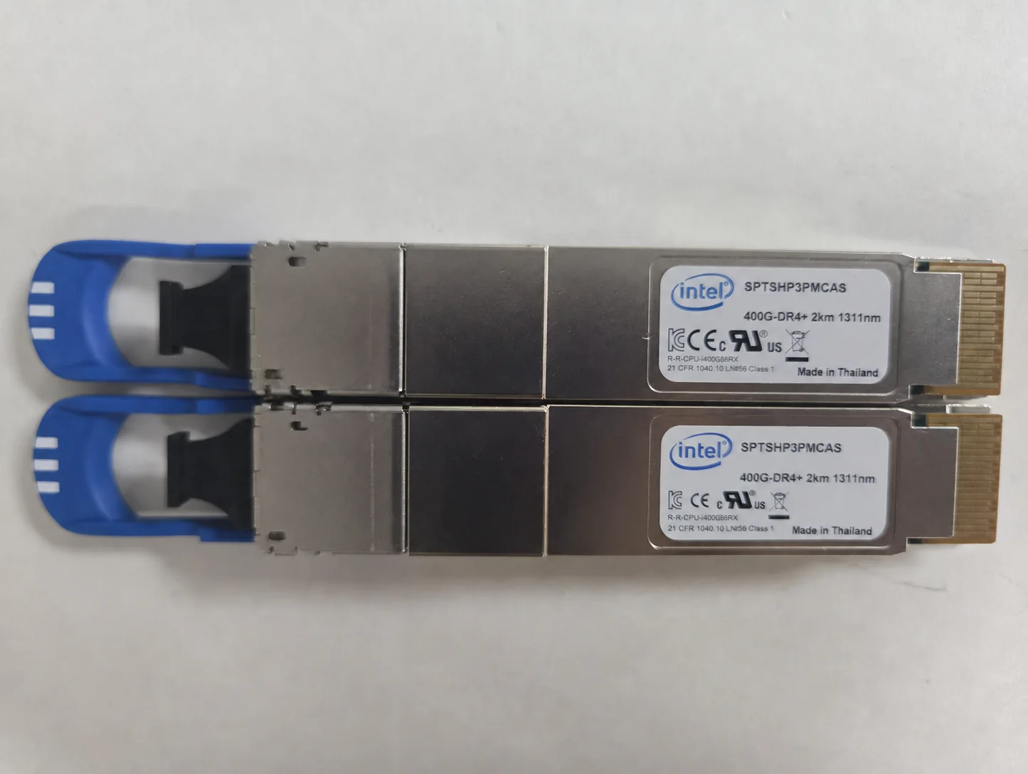 Intel SPTSHP3PMCAS 400G QSFP-DD DR4+ Optical Transceiver (Used) - Image 1