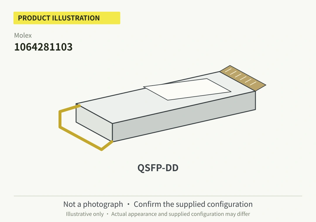Molex 1064281103 400G QSFP-DD DR4+ Optical Transceiver (Used) - Image 1