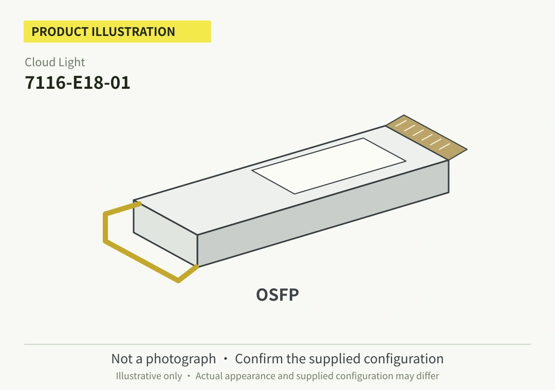 Cloud Light 7116-E18-01 400G OSFP SR8 Optical Transceiver (Used) - Image 1