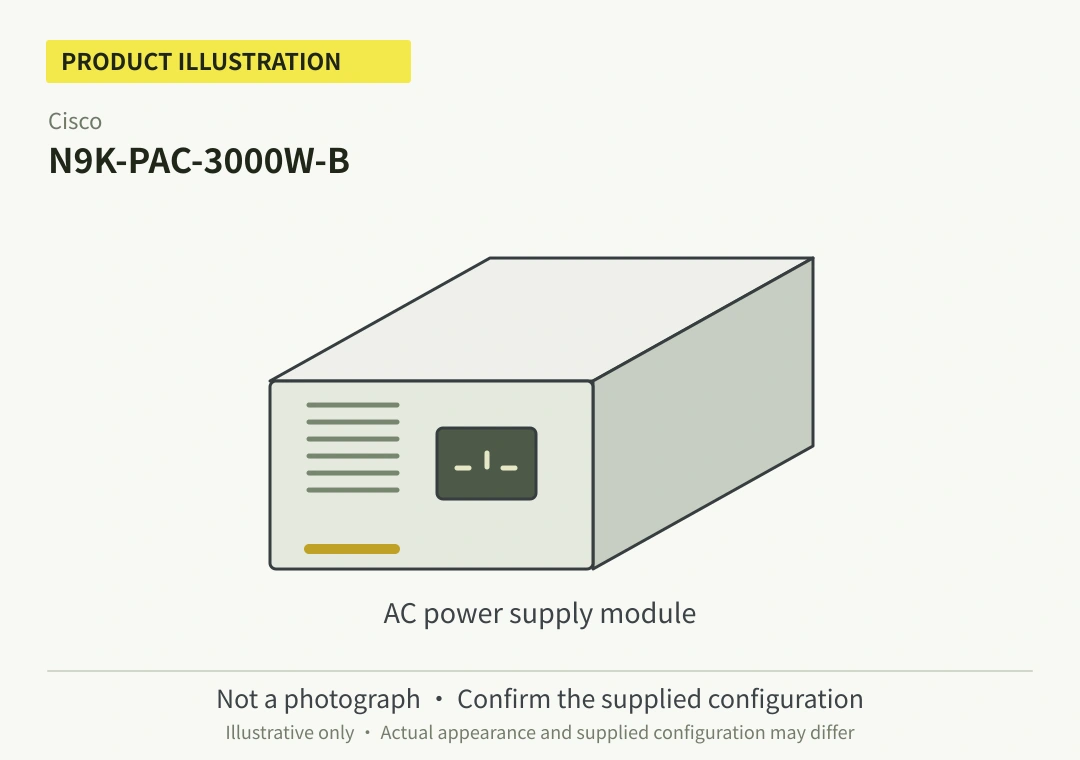 Cisco N9K-PAC-3000W-B 3000W AC Power Supply