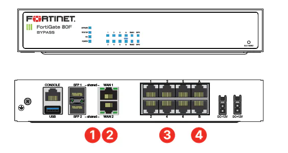 Fortinet FortiGate 80F Hardware Only thumbnail 2