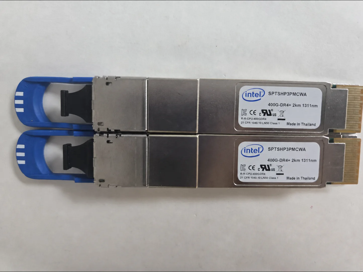 Intel SPTSHP3PMCWA 400G QSFP-DD DR4+ Optical Transceiver (Used) - Image 1