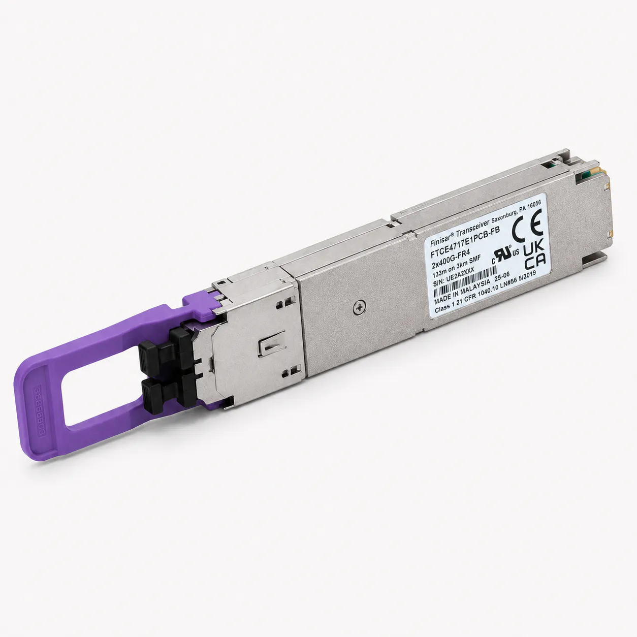 Finisar FTCE4717E1PCB-FB 800G OSFP 2xFR4 Optical Transceiver (Used) thumbnail 2