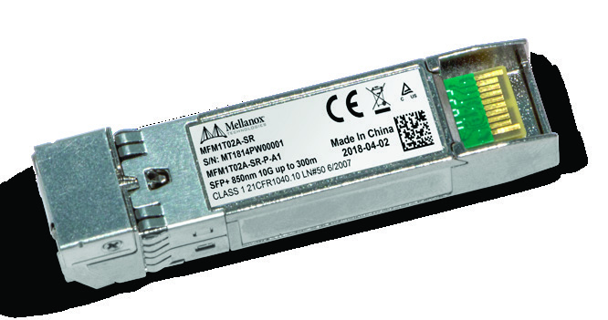NVIDIA MFM1T02A-SR 10GbE SFP+ optical module - Image 1