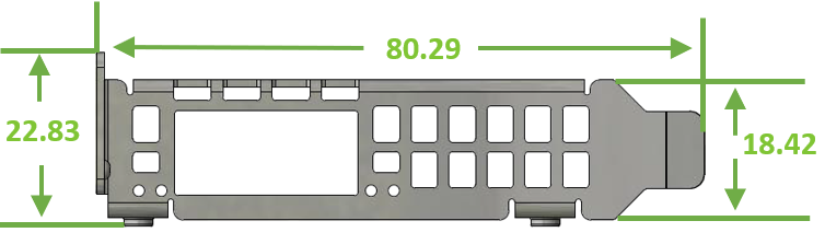 NVIDIA MTM021142 adapter bracket - Image 1