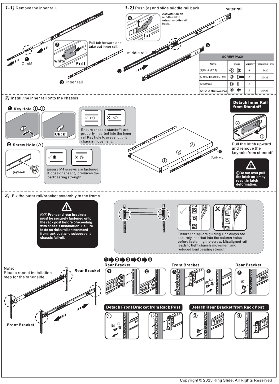 NVIDIA MTEF-KIT-MX-TL rack installation kit - Image 1