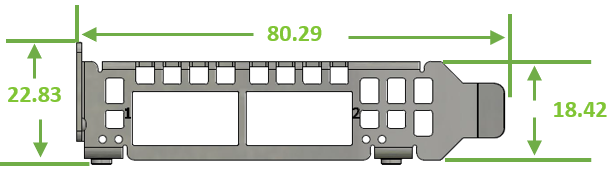 NVIDIA MTM022171 adapter bracket - Image 1
