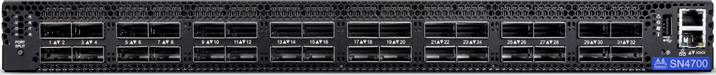 NVIDIA SN4700 400GbE switch with Cumulus Linux