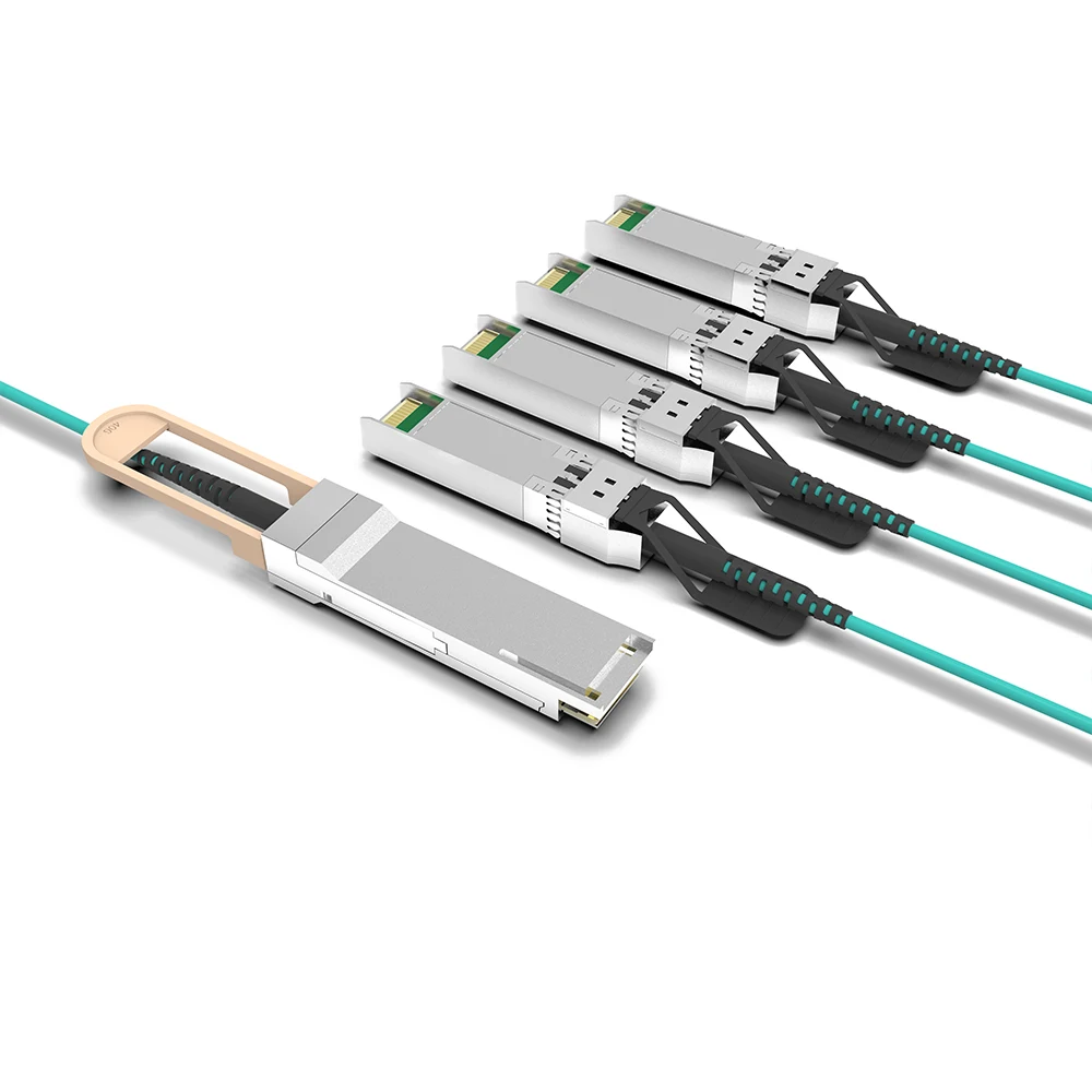 40G to 4 × 10G AOC Cable, QSFP+ to 4 × SFP+, 10 m thumbnail 2