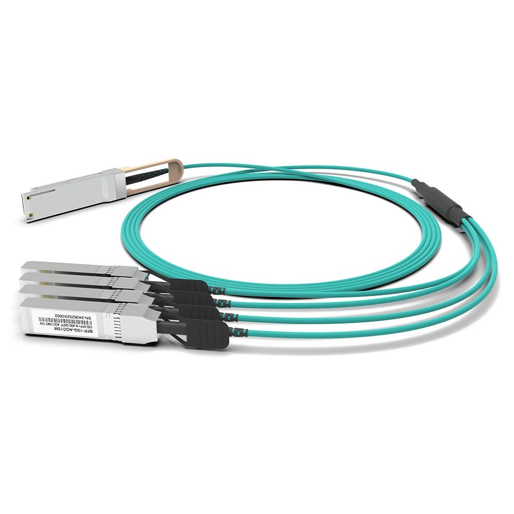 40G to 4 × 10G AOC Cable, QSFP+ to 4 × SFP+, 10 m thumbnail 3