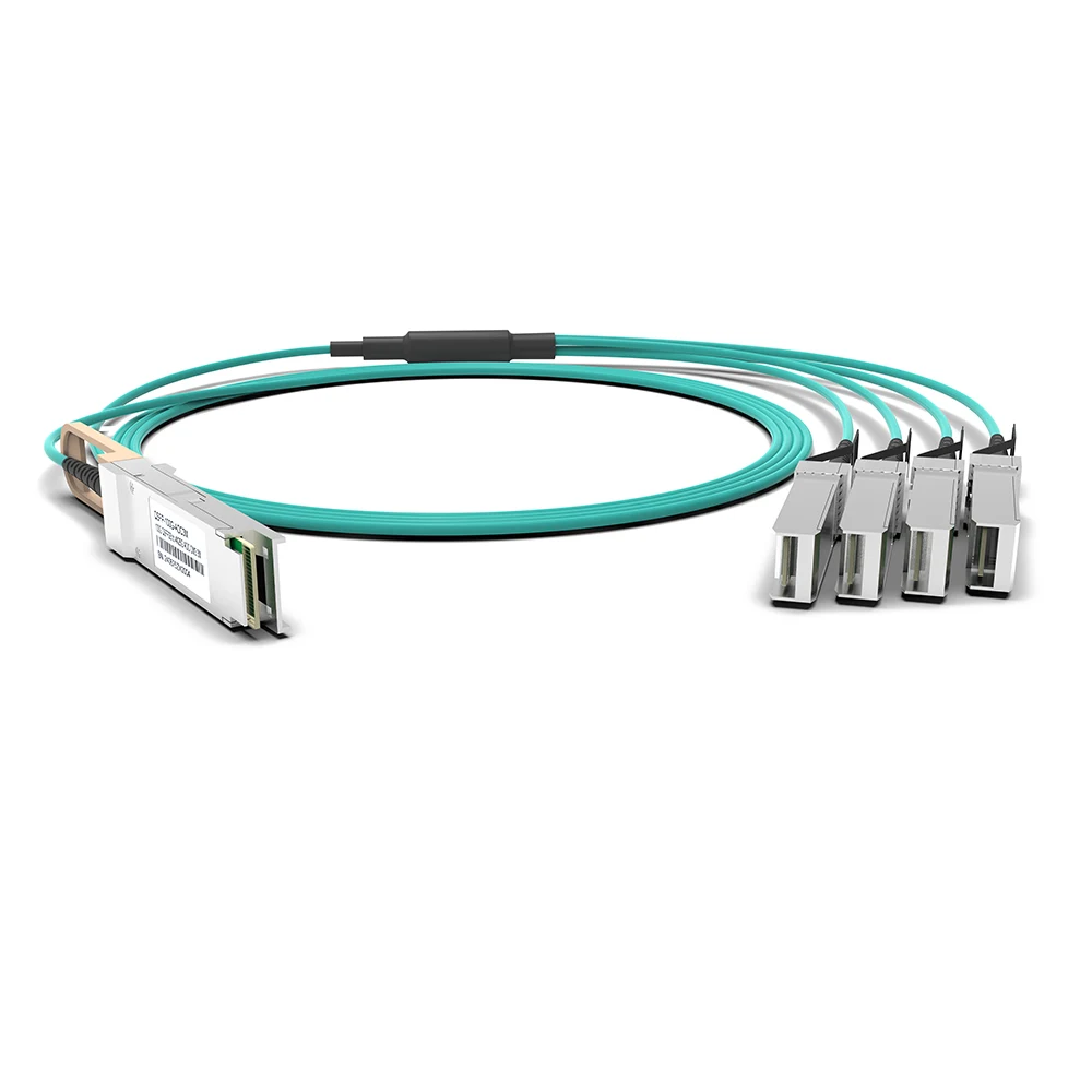 100G to 4 × 25G AOC Cable, QSFP28 to 4 × SFP28, 3 m thumbnail 2