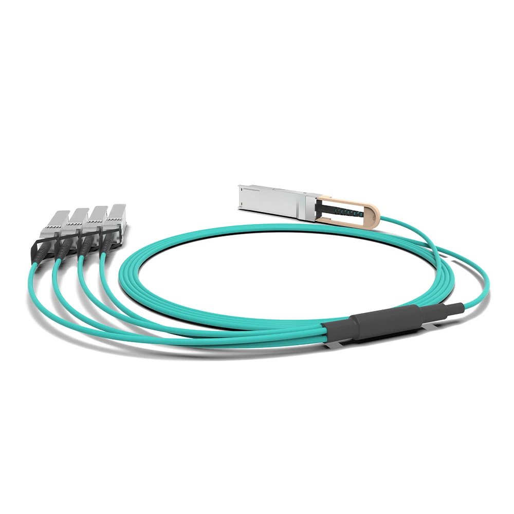 40G to 4 × 10G AOC Cable, QSFP+ to 4 × SFP+, 10 m - Image 1