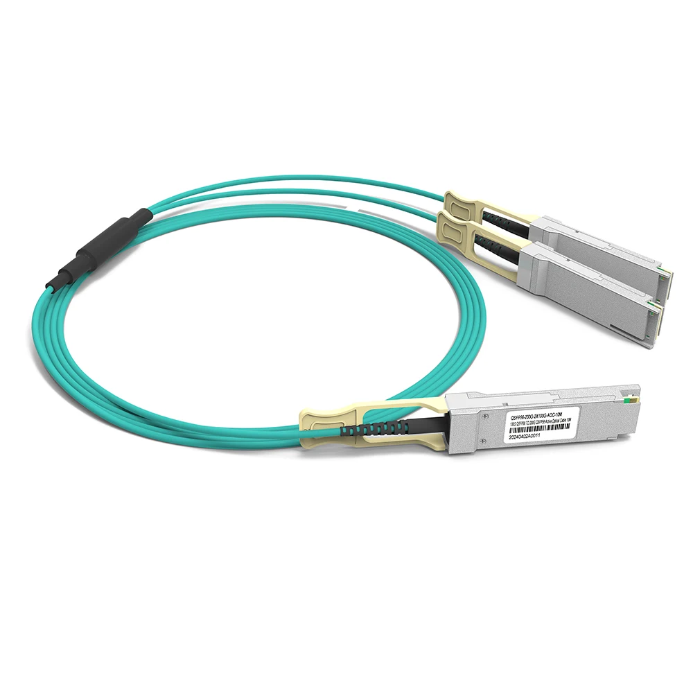 200G to 2 × 100G AOC Cable, QSFP56 to 2 × QSFP56; 100G per child, 10 m thumbnail 3