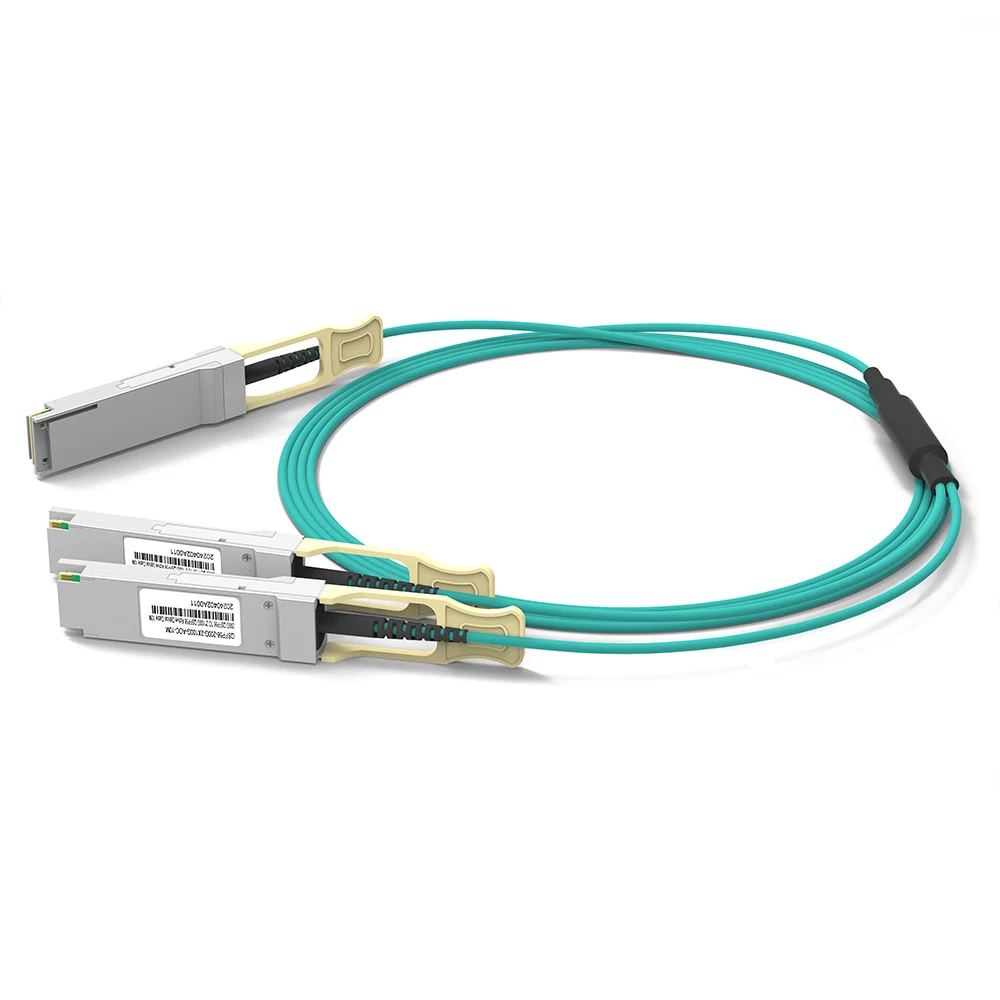 200G to 2 × 100G AOC Cable, QSFP56 to 2 × QSFP56; 100G per child, 10 m - Image 1