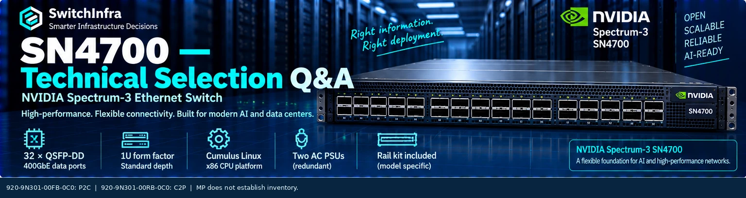 SN4700 technical selection Q&A