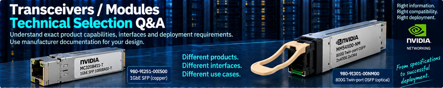 Transceivers / Modules technical selection Q&A