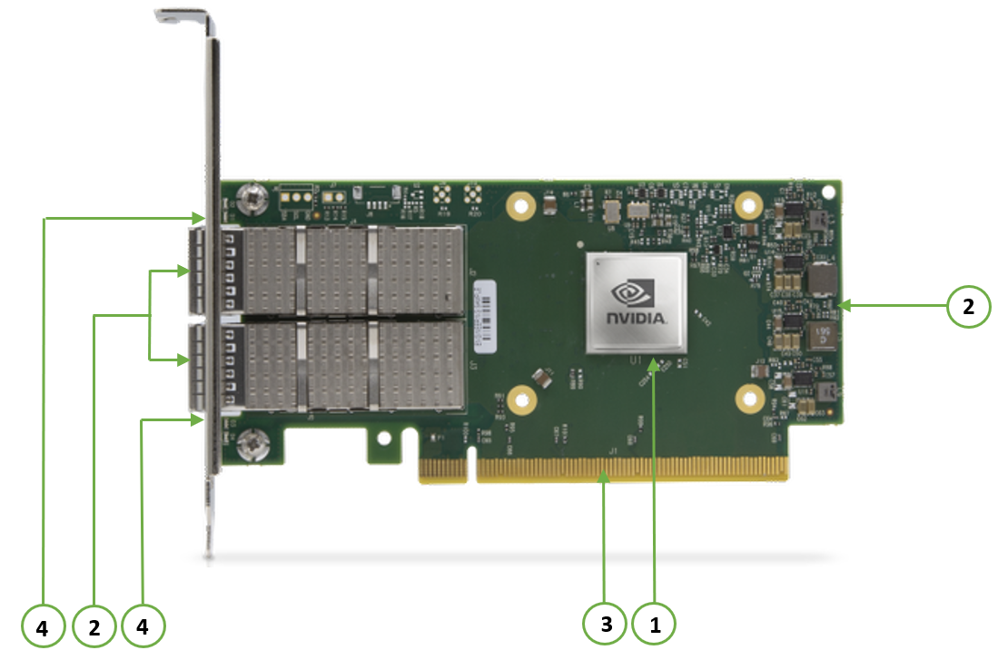 NVIDIA MCX623106AN-CDAT 100GbE Network Adapter - Image 1