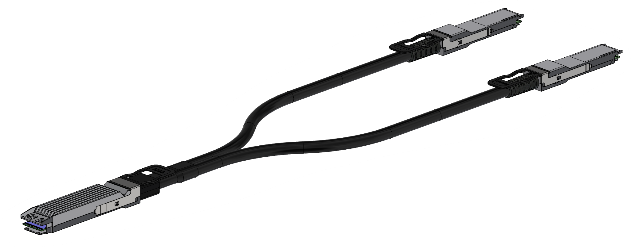 NVIDIA MCP7Y10-N002 800G OSFP to 2x400G QSFP112 DAC Cable 2 m