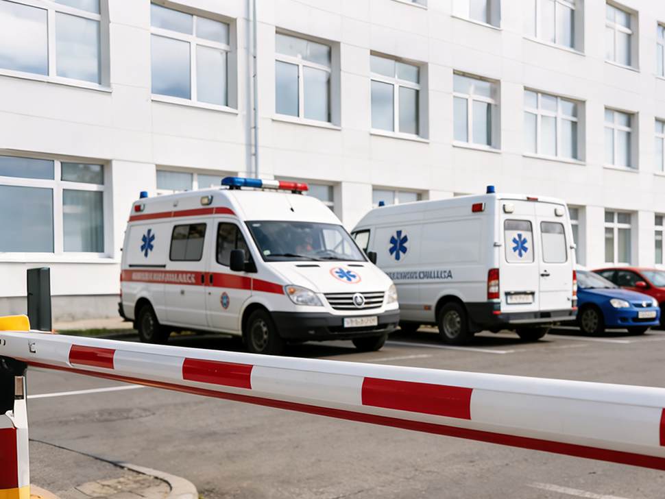 Hospital parking and high-definition monitoring scenario