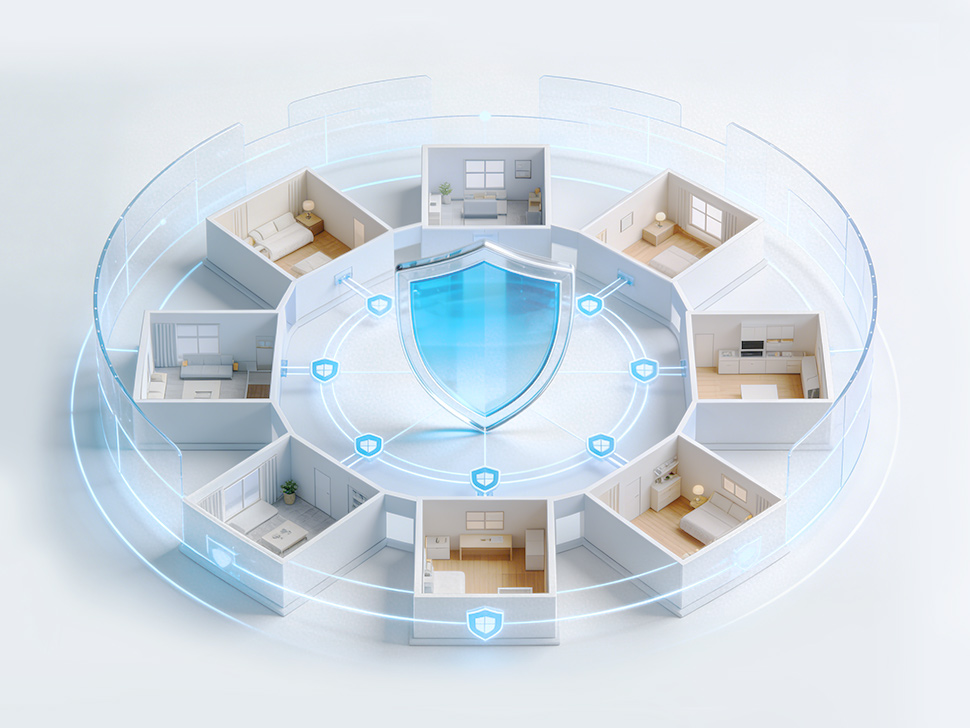 Private apartment wireless security design